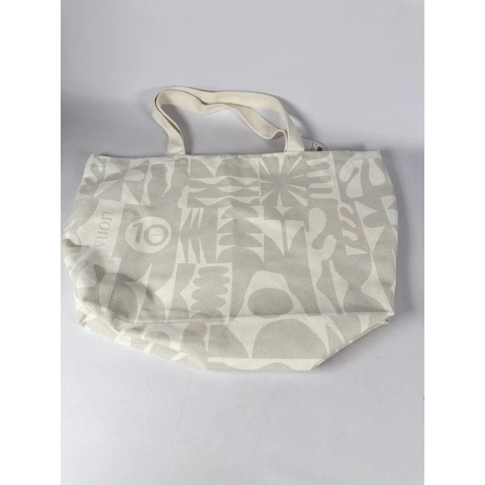 Vuori Fathers Day 25 Tote Light Grey Canvas 10 Year Anniversary Bag V8185 ONS